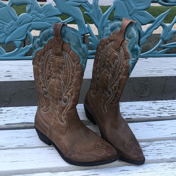 Coconuts by Matisse Shoes - Coconuts by Matisse Cimarron Tan & Turquoise Boots